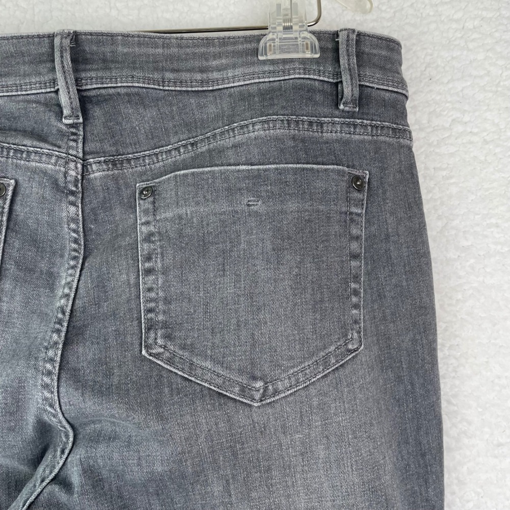 J. Jill Denim Authentic Fit Slim Ankle Grey Jeans Womens Size 12 Stretch - Picture 6 of 12
